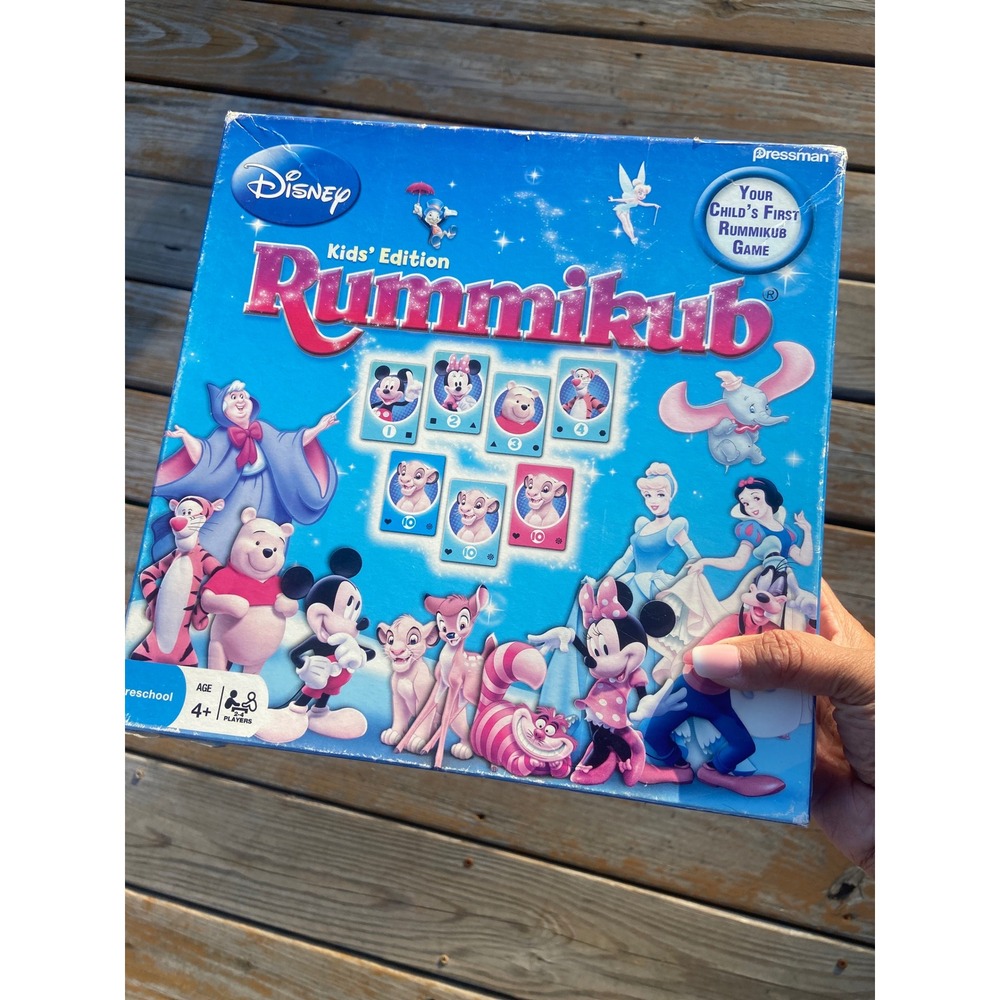 Disney Kids Edition Rummikub Board Game Pressman 2009 Mickey Mouse Complete!